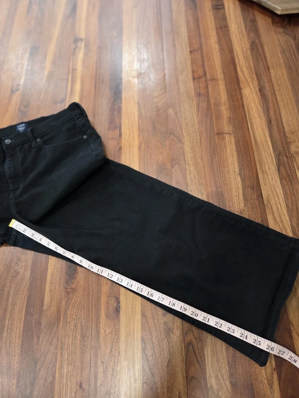 J. Crew Wide Leg Crop Black CB371 In All Day Stretch Size 32